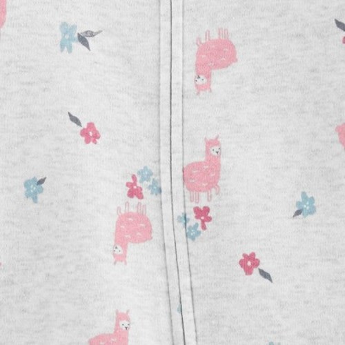 Baby Girls' Llama Interlock Footed Pajama - Just One You® made by carter's Pink