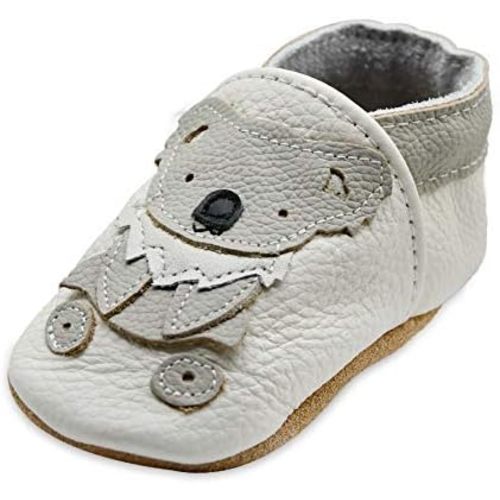 iEvolve Baby Leather Shoes Soft First Walker Shoes Crib Shoes Moccasins for Toddlers