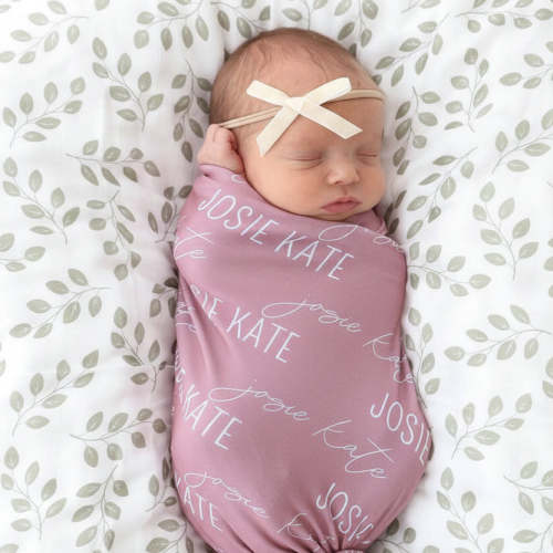 Personalized Baby Name Swaddle Blanket