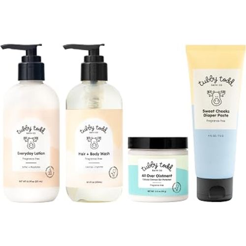 Tubby Todd Baby Bath and Skincare Kit, The Baby Bundle Gift Set