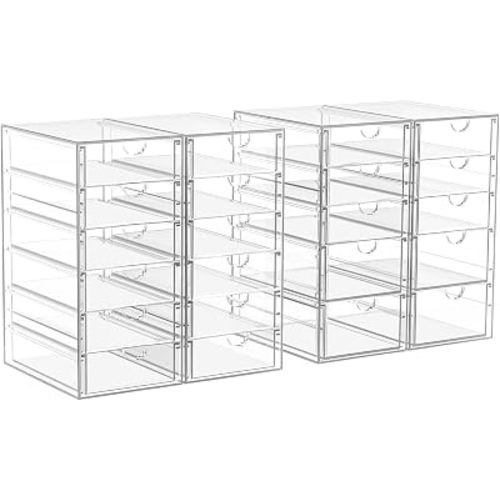 ARSTPEOE 22-Drawer Acrylic Storage & Makeup Organizer for Desk, Bath