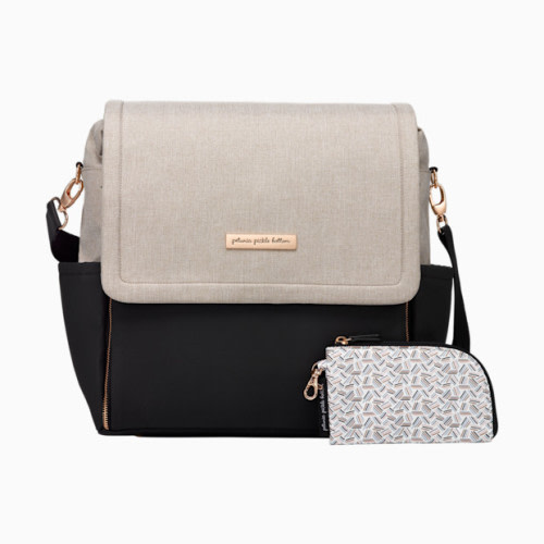 Petunia Pickle Bottom Boxy Diaper Bag  Backpack - Sand/Black