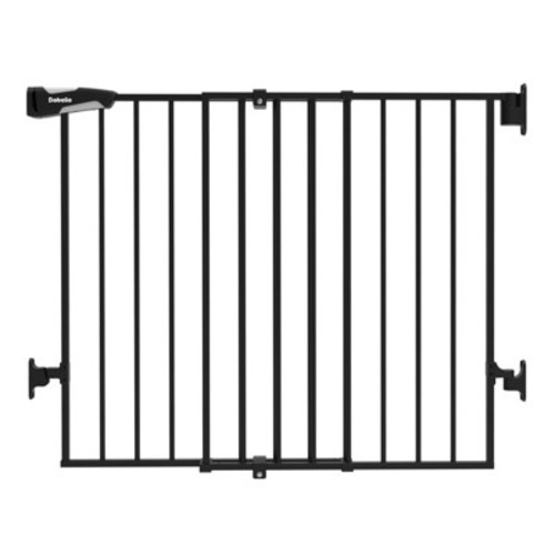 Boundless B17 | No-Trip Hardware Mounted Baby Gates for Stairs Black 26"-43" W, 34" H