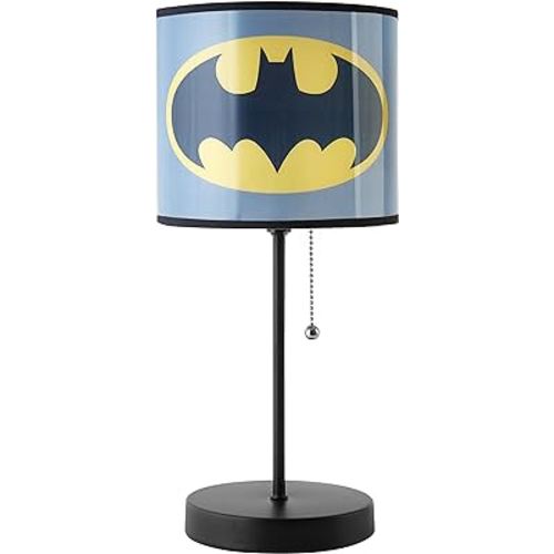 Warner Brothers Batman Stick Lamp, Metal, Gray