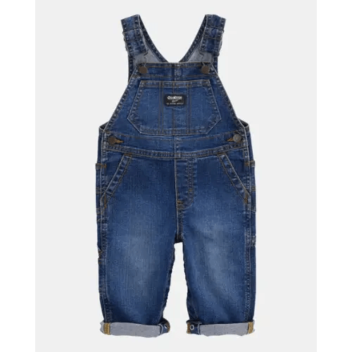 Baby Stretch Denim Classic Overalls - Dark Wash - OshKosh B'gosh | Carter's