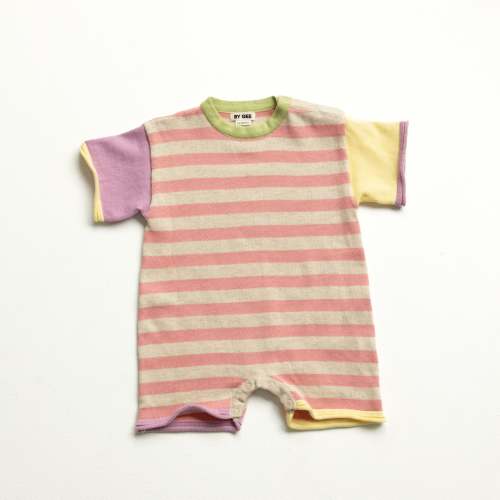 Colour Block Romper - Sherbet&nbsp;-&nbsp;BY GEE
