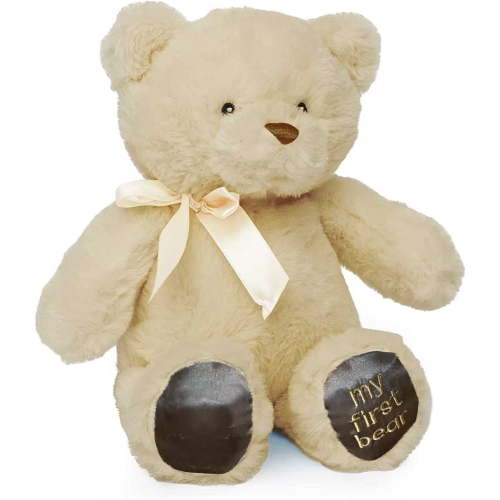 Jolitee My First Bear Stuffed Animal - Beige Neutral Teddy Bear for Baby for Newborn 10"