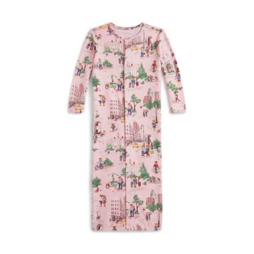 Baby Girls Polo Bear Cotton Footed Zip Coverall