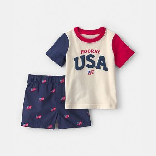 Baby Boy Carter's 2-Piece Hooray USA Top & Short Set