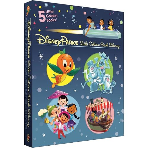 Disney Parks Little Golden Book Library (Disney Classic): It's a Small World, The Haunted Mansion, Jungle Cruise, The Orange Bird, Space Mountain Hardcover – Picture Book, May 10, 2022