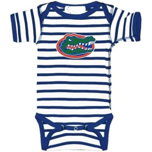 Two Feet Ahead Striped Baby Bodysuit Creeper Baby Boy Clothes for Newborn infants Sizes 0-3M 6M 12M