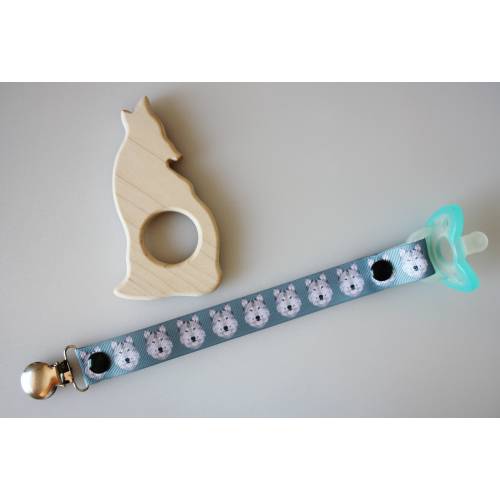 Wooden Wolf Grasping Toy | Wolf Toy | Wolf Toy | Baby Wolf