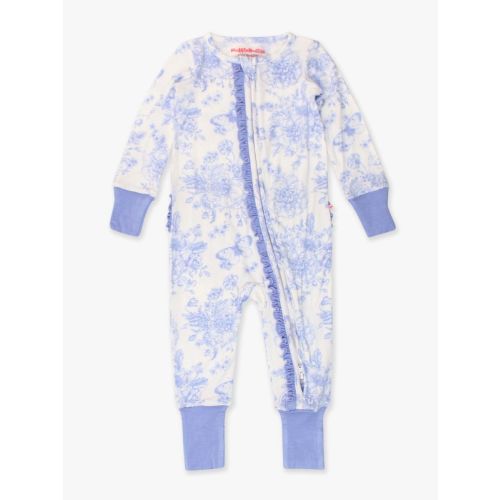 Convertible Ruffle One Piece Pajama, Bamboo Viscose