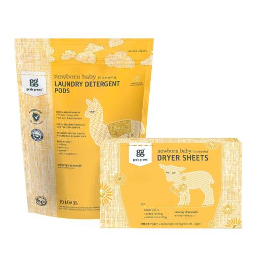 Newborn Laundry Detergent Pods + Dryer Sheets Kit