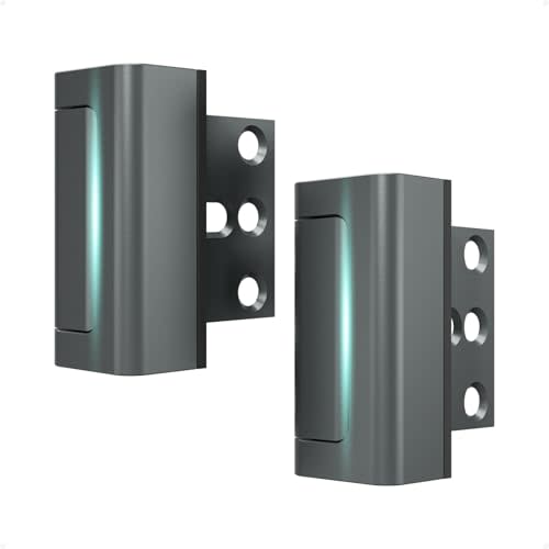 Greatalent 2Pack Home Security Door Reinforcement Lock Childproof, Door Lock for Kid Safety, Door Latch Stopper for Front Door Inside Top of Door, Aluminum Construction Finish