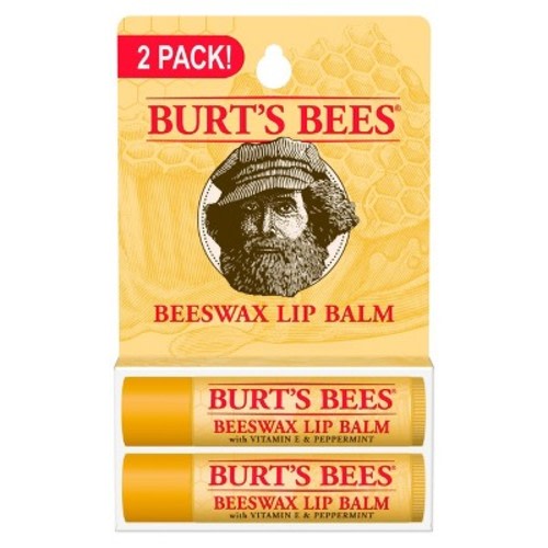 Burt's Bees Natural Origin Beeswax Lip Balm - 2pk