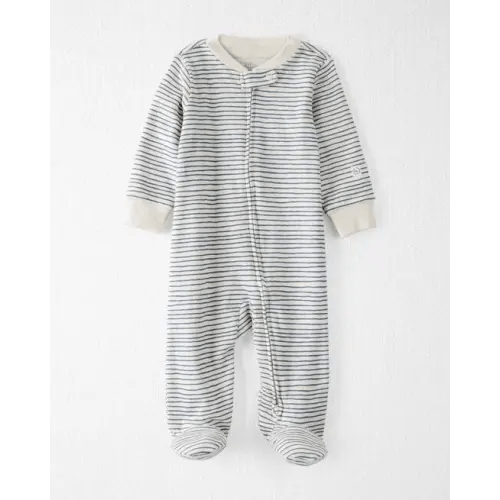 Baby Organic Cotton Sleep & Play Pajamas in Stripes - Little Planet | Carter's