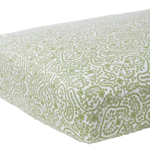 Shelby Green Crib Sheet