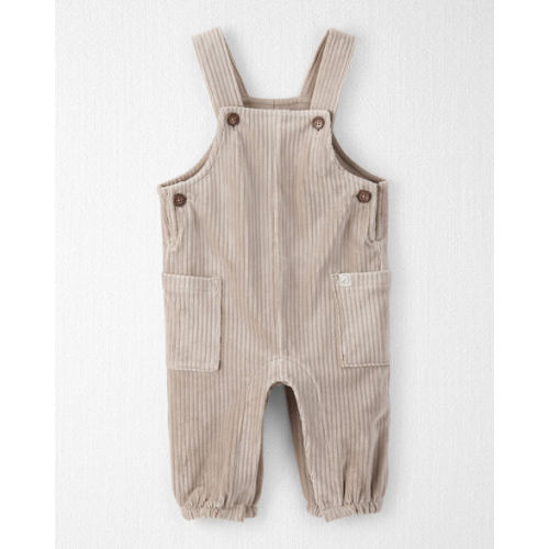 Baby Recycled Ribbed Velour Overalls - Little Planet | Carter's