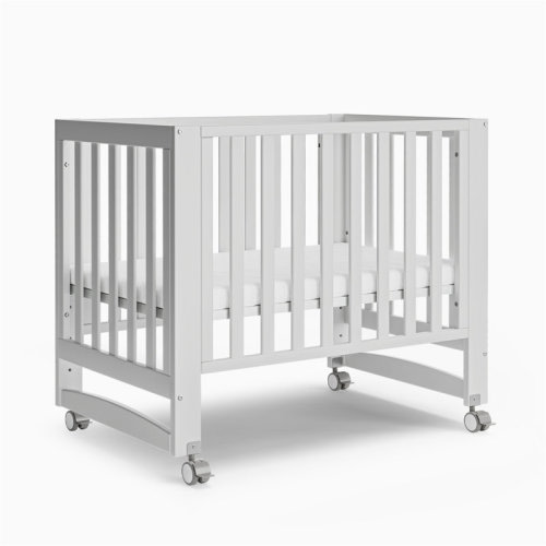 MAMAZING 6-in-1 Portable Convertible Cradle To Mini Crib With Removable Wheels And Mattress | Wayfair