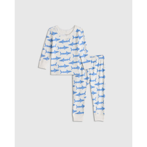 100% Organic Cotton Long Sleeve and Pant Pajama Set in Merry Motors