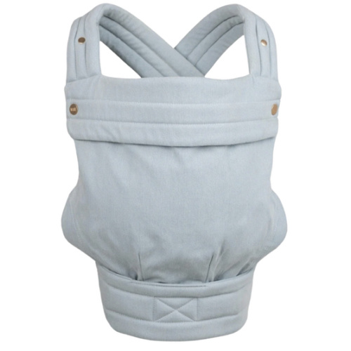 Mabē Monarch Ergonomic Baby Carrier – Premium Cotton Soft Structured Newborn to Toddler Carrier with Hip-Healthy Design, 3 Carry Positions (7-35lbs), Lightweight & Breathable, (Mocha)