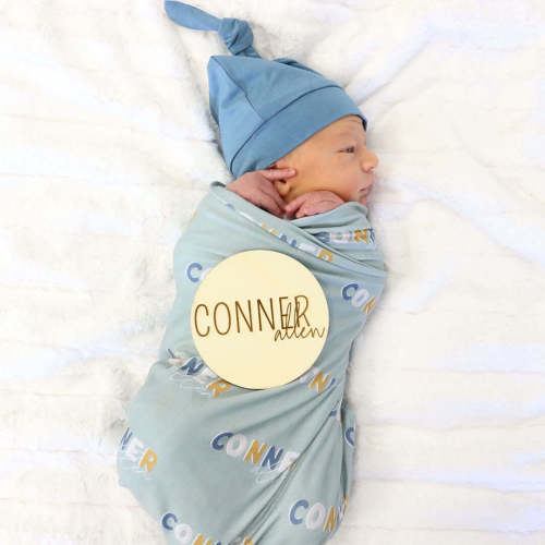 Personalized Wood Announcement | Block