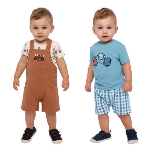 Pekkle Baby 4-piece Overall & Short Set | Costco