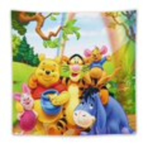Winnie The Pooh Rapper Hip Hop Music Tapestry Wall Hanging Room Art Home Decoration Gift Bedroom Decor Living Room Door Curtain Balcony 60"x60"