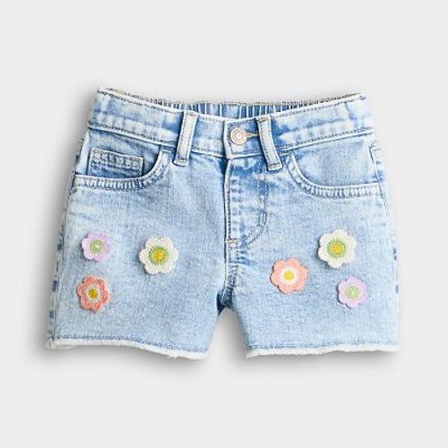 Baby & Toddler Girl Jumping Beans® Mid-Rise Embellished Jean Shorts