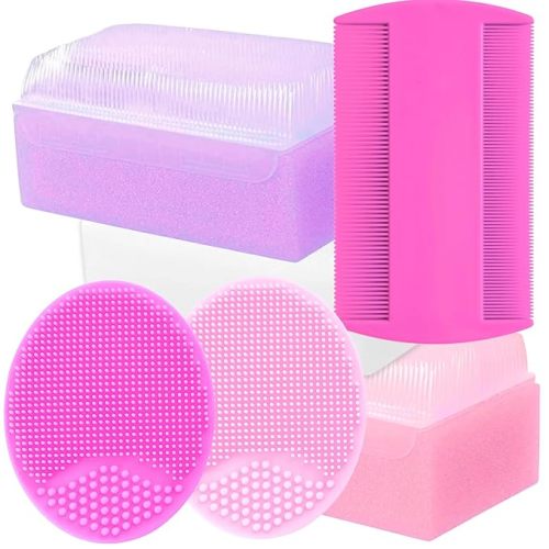 Cradle Cap Brush for Babies - Cradle Cap Treatment 6-Pack Baby Bath Sponges