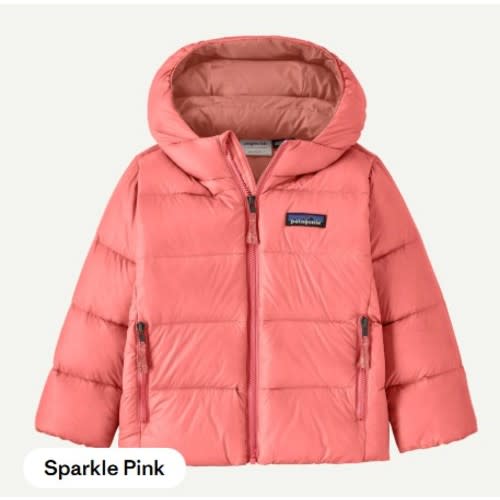 Patagonia Baby Hi-Loft Down Sweater™ Hoody (Sparkle Pink)