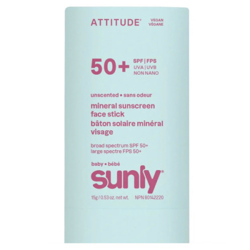 Baby Face Mineral Sunscreen Stick - SPF 50 | ATTITUDE