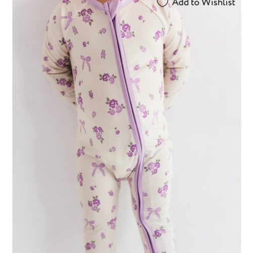 Purple Isabelle Zipper Romper – In My Jammers