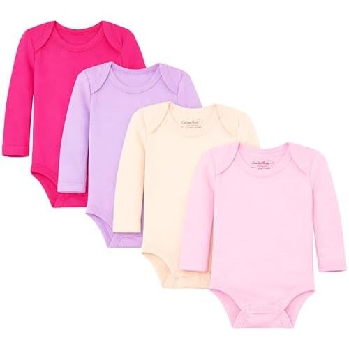 123 Bear Baby Cotton Spandex Long-Sleeve bodysuits unisex boy girl