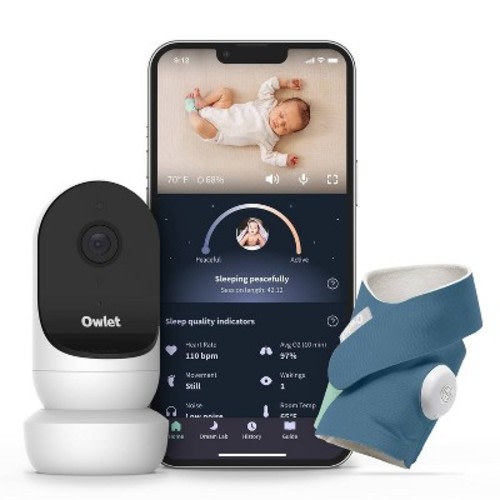 Owlet Dream Duo 3 Smart Baby Monitor - Bedtime Blue