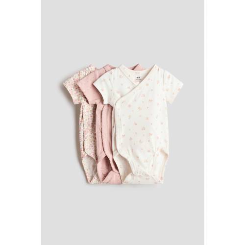 3-PACK WRAPOVER BODYSUITS