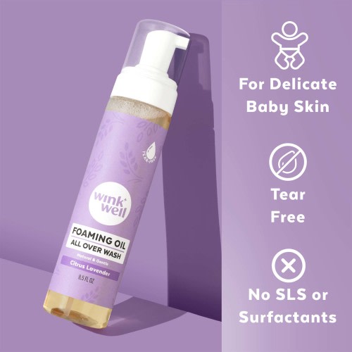 Foaming Oil Bath Wash + Shampoo