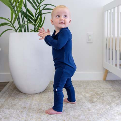 Bumbunny Baby | Infant Romper in Navy