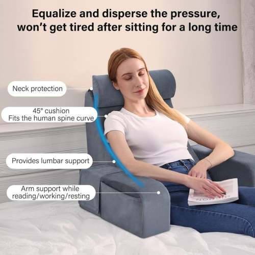 Pregnancy Support Back Pillow for Sitting Up in Bed - Peekajoy