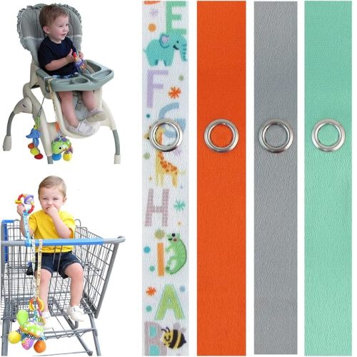 PBnJ Baby Toy Saver Strap Holder Secure Accessories Tether, 4 Pack