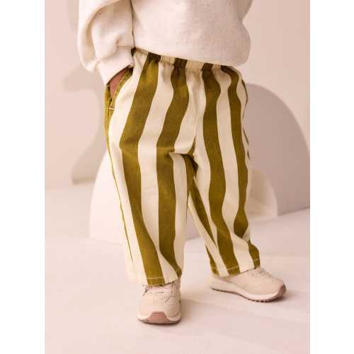 Olive Green Stripe Trousers (3mths-7yrs)