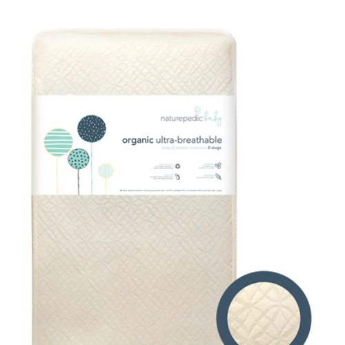 NaturePedic Organic Breathable Ultra Baby Crib Mattress (2-Stage)
