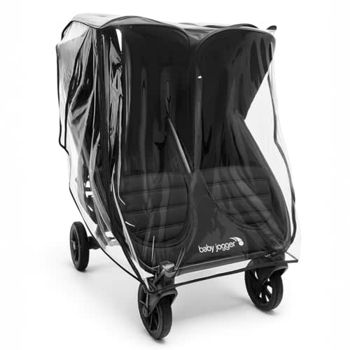 SASHA'S Double Rain and Wind Cover for Baby Jogger Mini GT2 All-Terrain Double Stroller, Zipper Access, Maximum Coverage, Weather Shield (Jogger not Included)