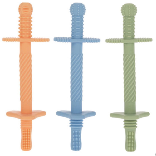 Tube Teethers (3 Pack) | Orange, Blue & Green