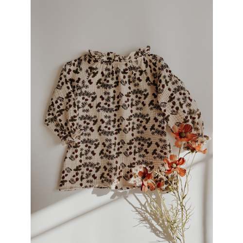 Dorothy Fall Floral Gauze Dress