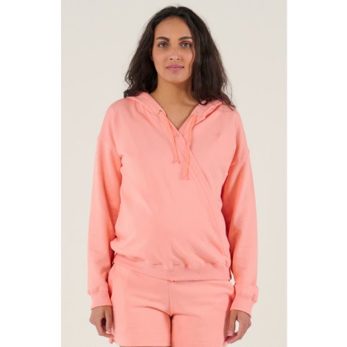 Maternity and Nursing Hoodie Coconut