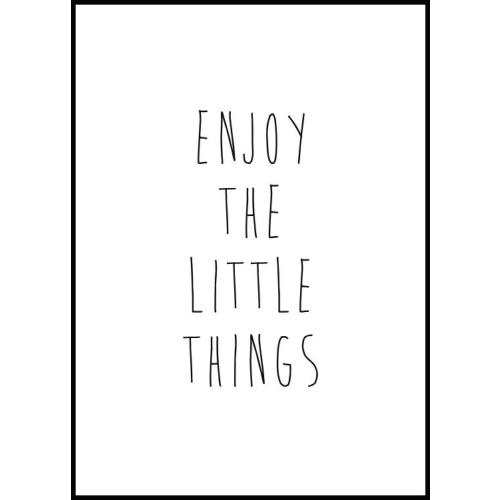 Enjoy the Little Things Poster