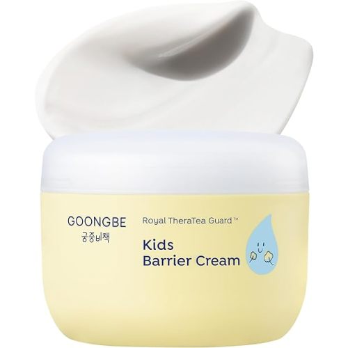 Kids' Barrier Cream - Korean Kids Daily Intensive Moisturizing Cream for Face and Body - Improves Skin Barrier & Soothing Rough Skin with Cica and Panthenol - Allergen Free Scent, 6.09 oz.
