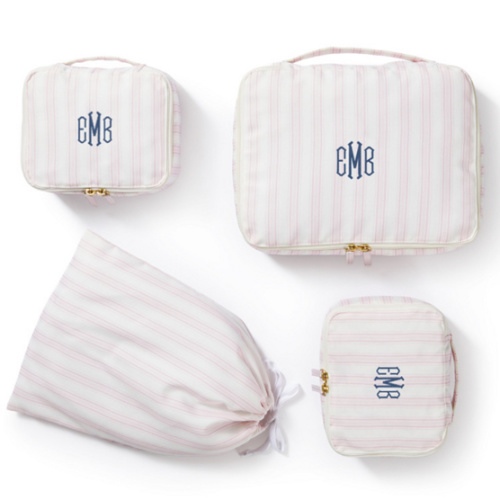 4 Piece Striped Packing Cube Set